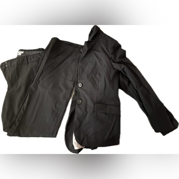 J. Crew Women’s Black Suit with Wide Leg Pants Size 8 - Picture 1 of 1